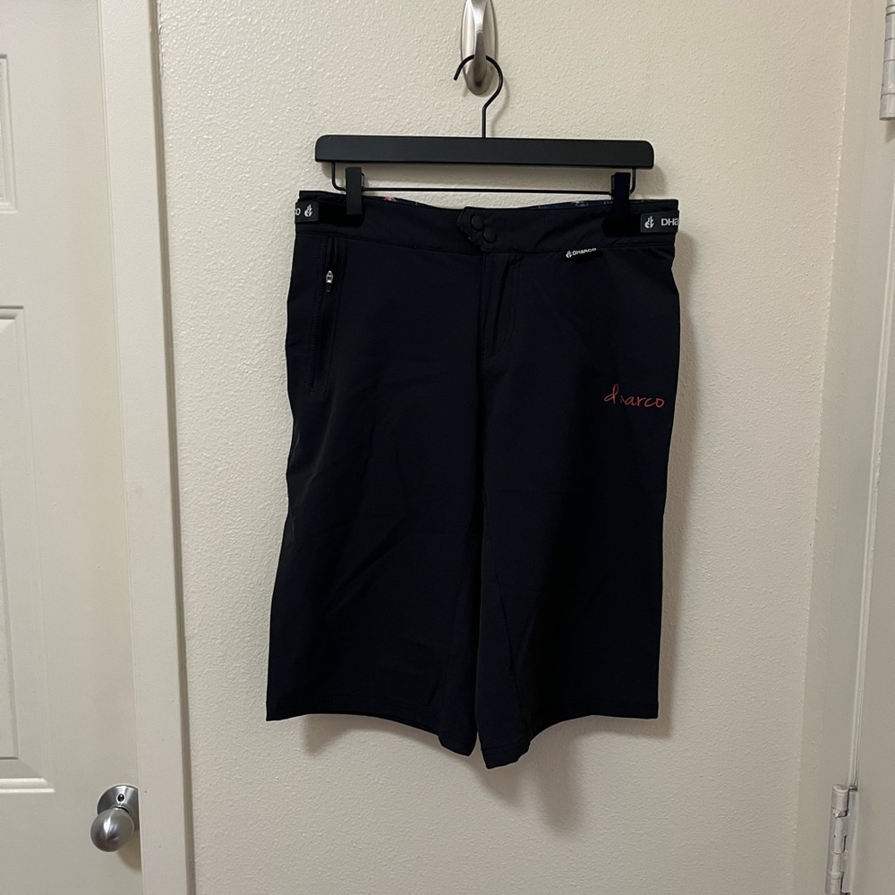 •DHARCO• Gravity Shorts Black Baggy Four Way Stretch Zipper Pockets - Picture 5 of 10